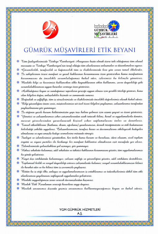 Gmrk Mavirleri Etik Beyan