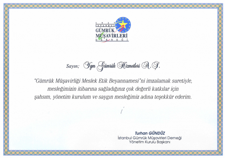 Etik Beyan Teekkr Belgesi